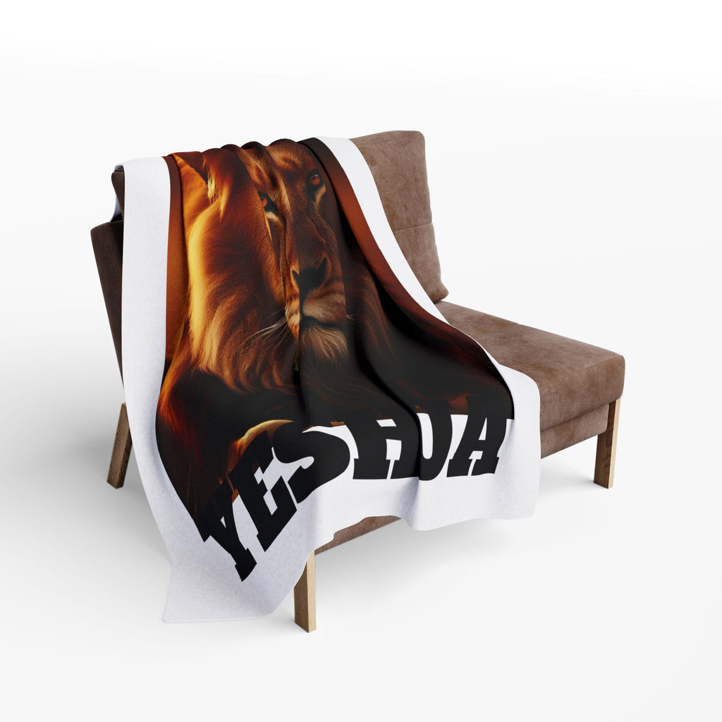 Lion of Judah Arctic Fleece Blanket, Cozy Throw, Religious Decor, Faith-Based Gift, Spiritual Home Accent