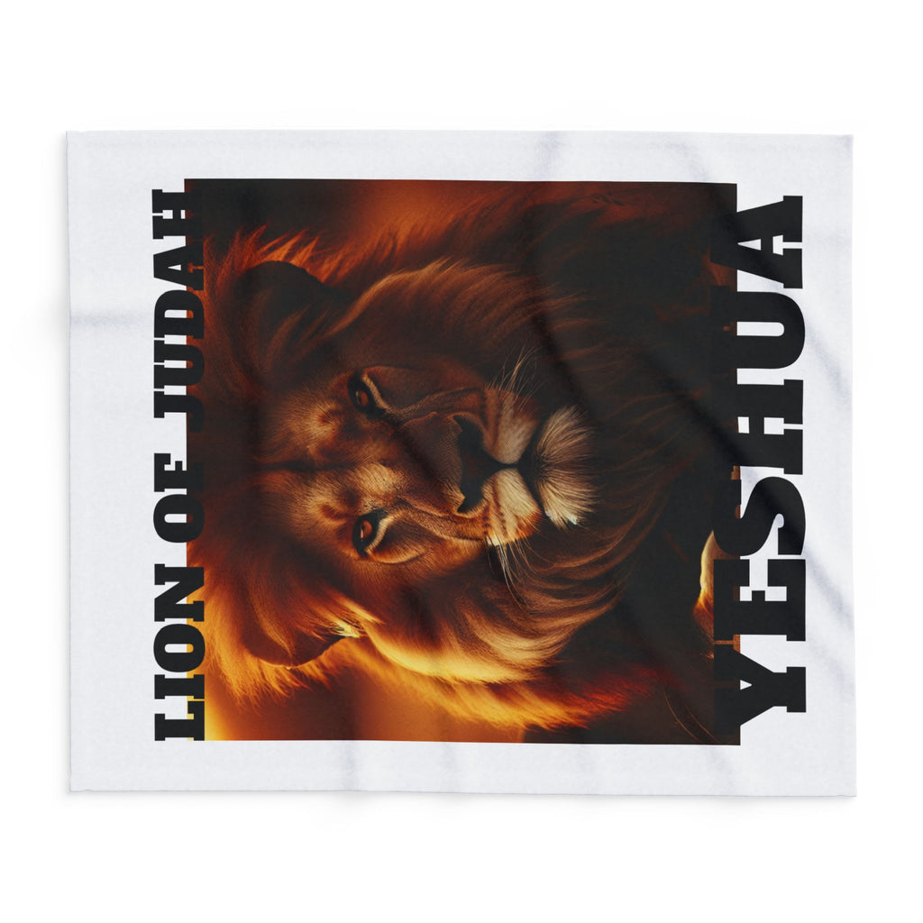 Lion of Judah Arctic Fleece Blanket, Cozy Throw, Religious Decor, Faith-Based Gift, Spiritual Home Accent