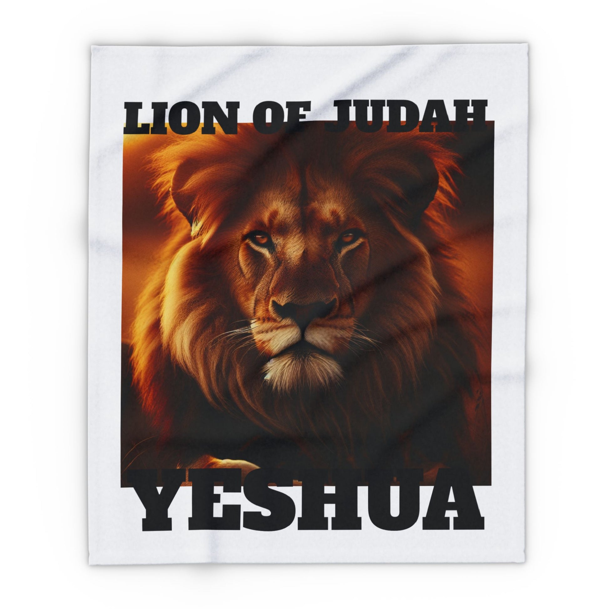 Lion of Judah Arctic Fleece Blanket, Cozy Throw, Religious Decor, Faith-Based Gift, Spiritual Home Accent