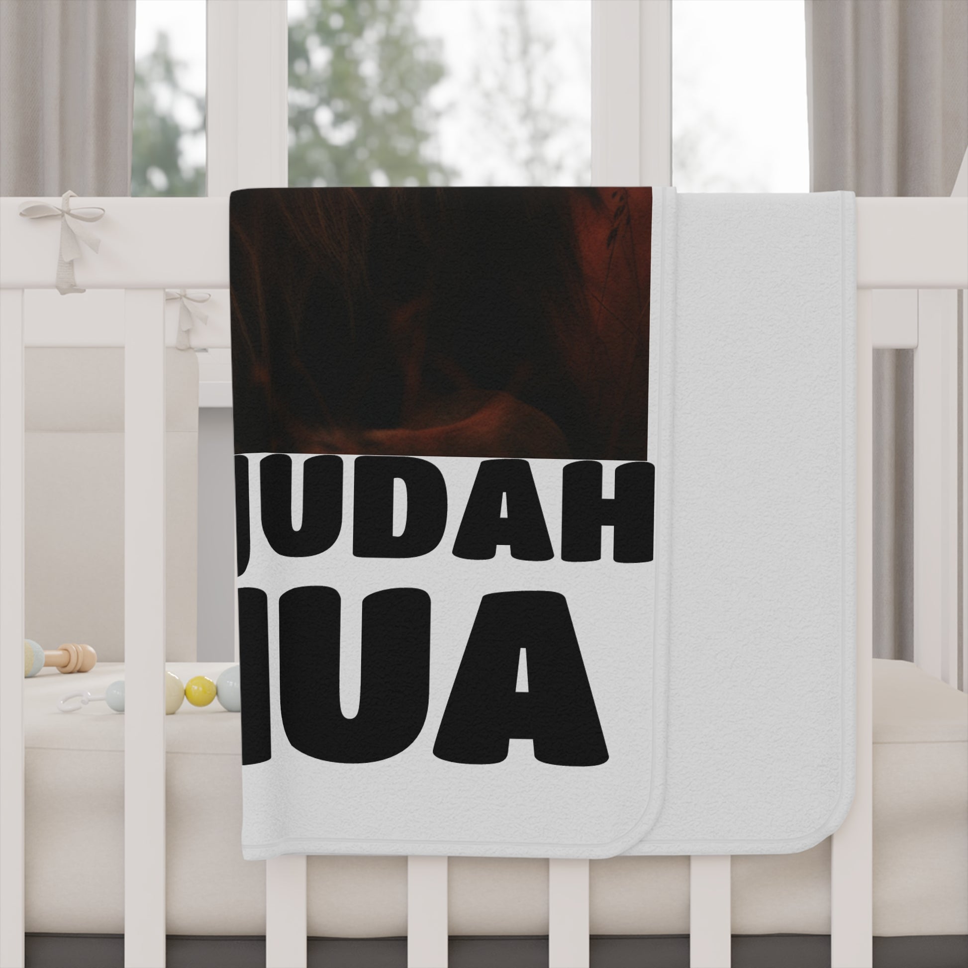 Lion of Judah Toddler Blanket - Cozy Nursery Throw, Biblical Decor, Baby Gift, Religious Blanket, Child's Comfort