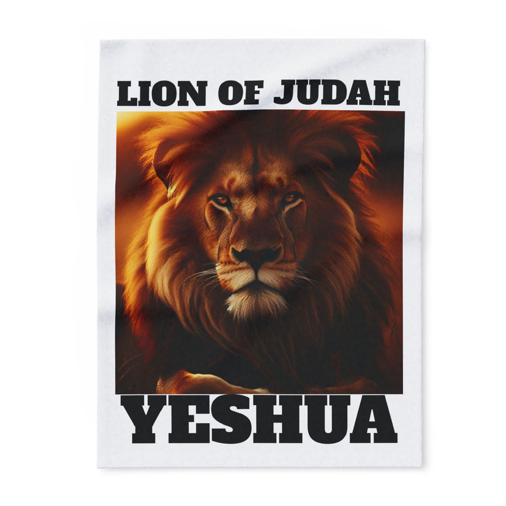 Lion of Judah Arctic Fleece Blanket, Cozy Throw, Religious Decor, Faith-Based Gift, Spiritual Home Accent